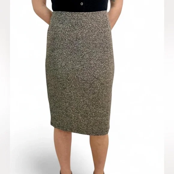 Old Navy Black and Gray Women's Pencil Skirt - Picture 2 of 6